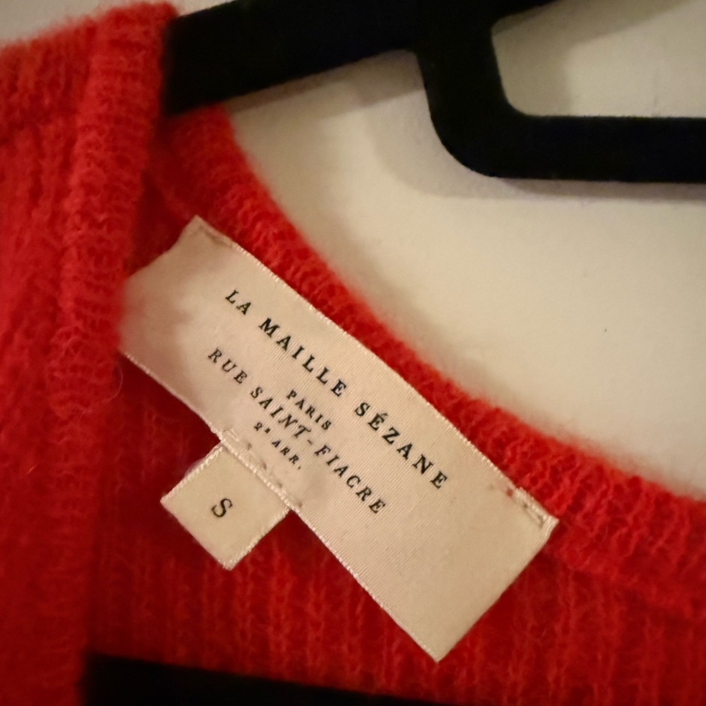Sezane Gaspard red cardigan - Picture 5 of 5